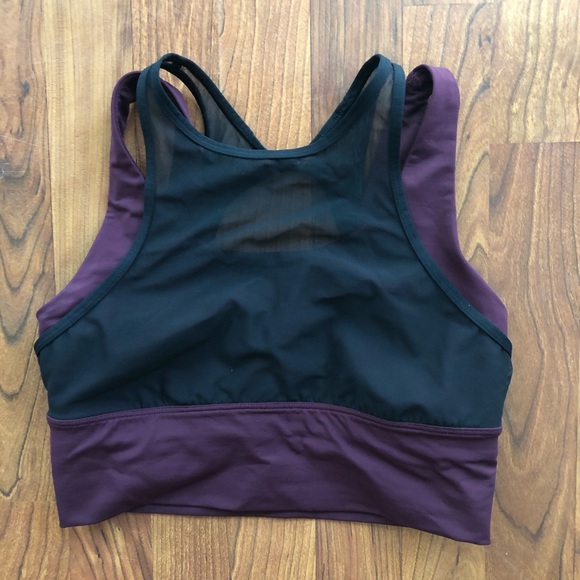 lululemon athletica Black and Burgundy Sports Bra - Picture 3 of 5